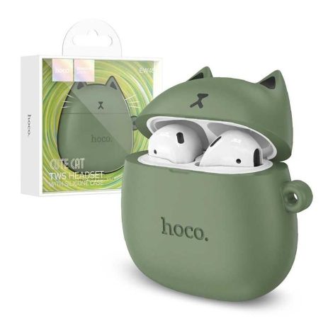 Наушники HOCO EW45 CAT TWS |BT5.3, 4h| Forest Cat (Green)